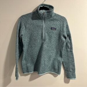 Patagonia Better Sweater 1/4 Zip Pullover Fleece Jacket Heather Blue Size Small